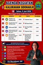 JADWAL KEGIATAN 9 Juni 2026